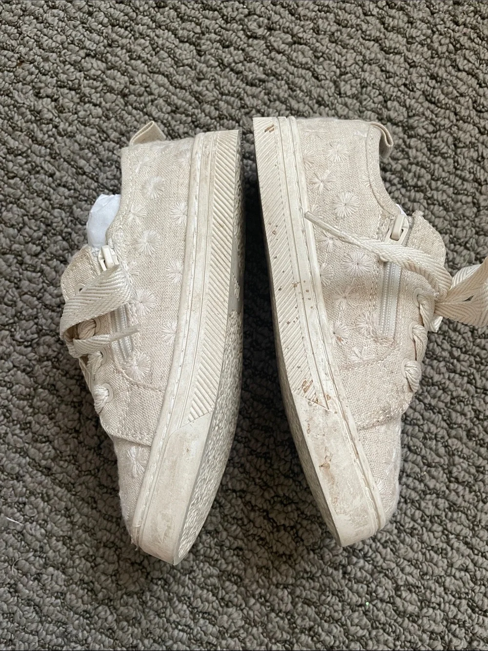 Zara Floral Cotton Sneakers